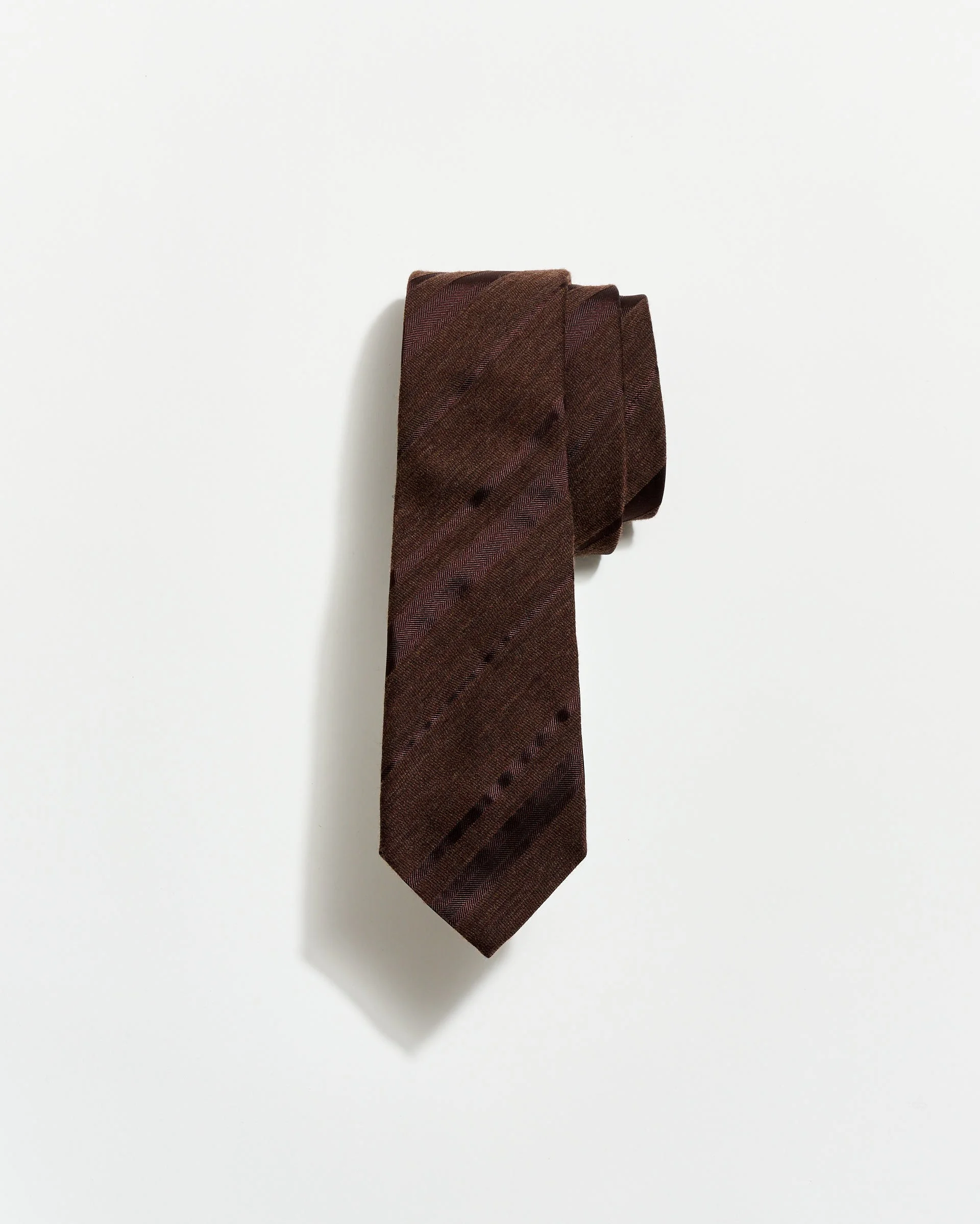 Tonal Verigated Striped Tie - 1