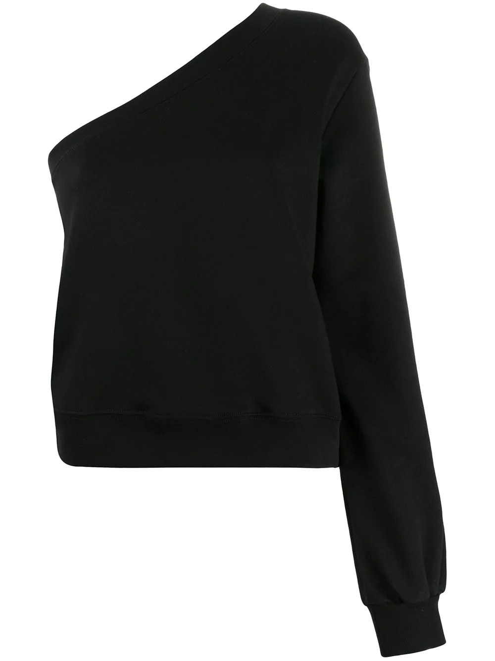 one-shoulder sweatshirt - 1