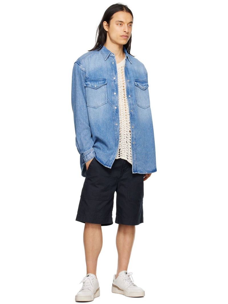 Isabel Marant Navy Kilano Shorts outlook