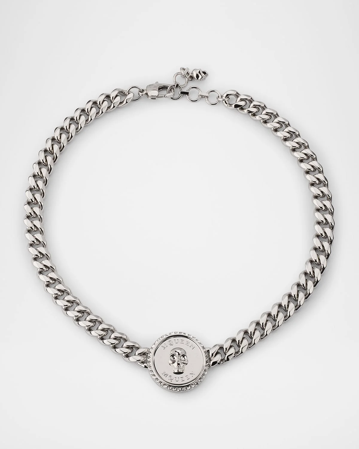 Men's Sovereign Skull Choker Chain Necklace - 1