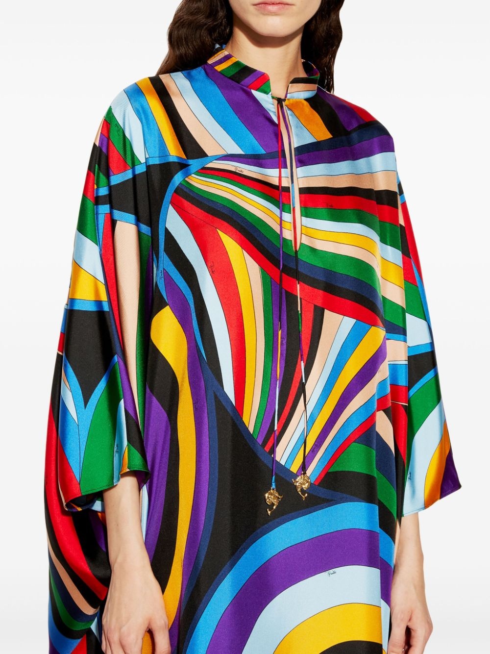 Iride-print kaftan - 5