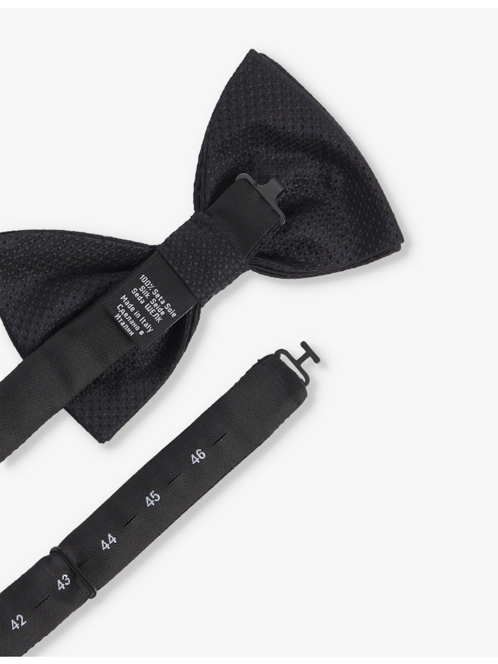 Patterned Jacquard Silk Bow Tie - 5