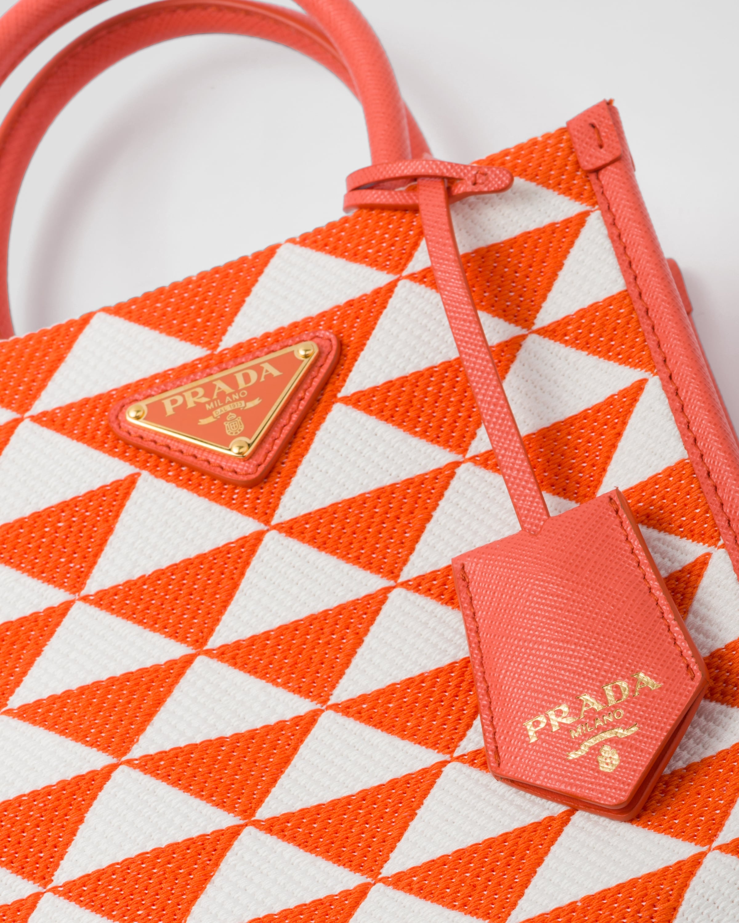 Prada Symbole embroidered fabric mini bag - 6