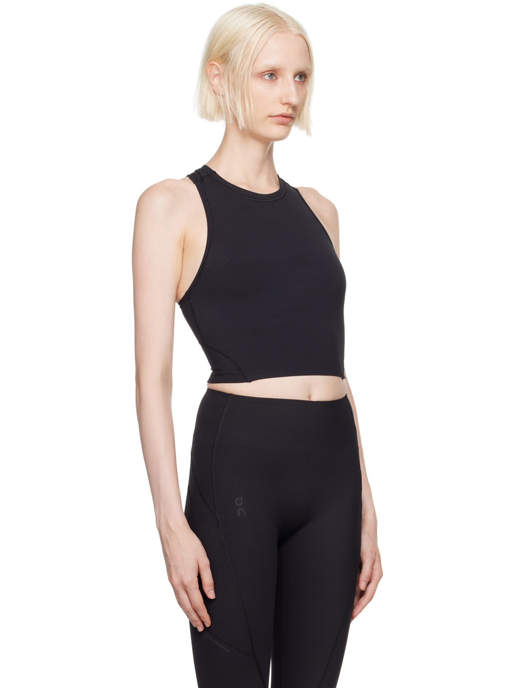 Black Movement Crop Sport Top - 2