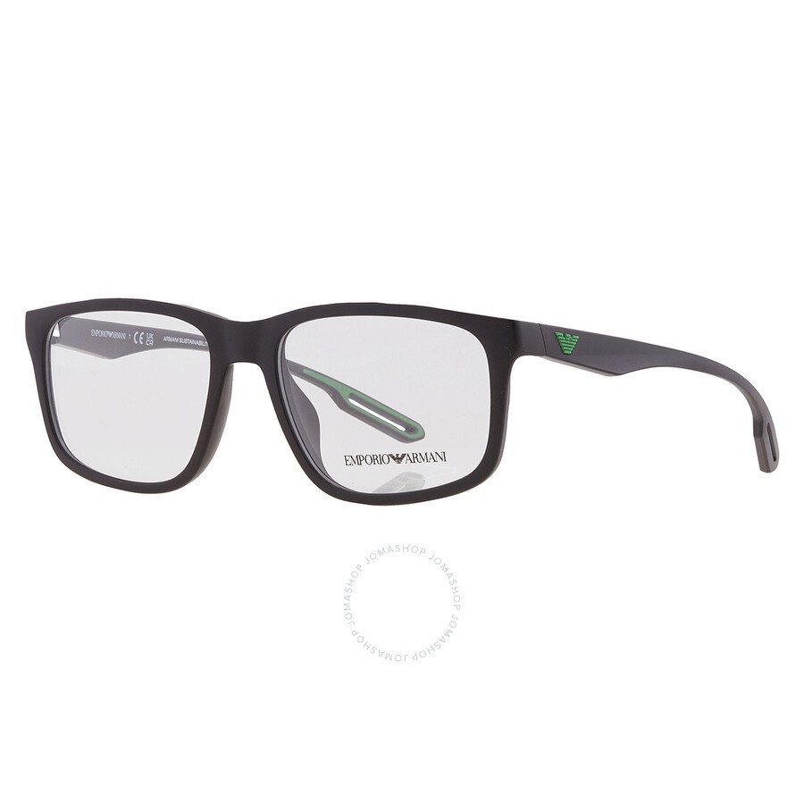 Emporio Armani Demo Square Men's Eyeglasses EA3209U 5001 54 - 5