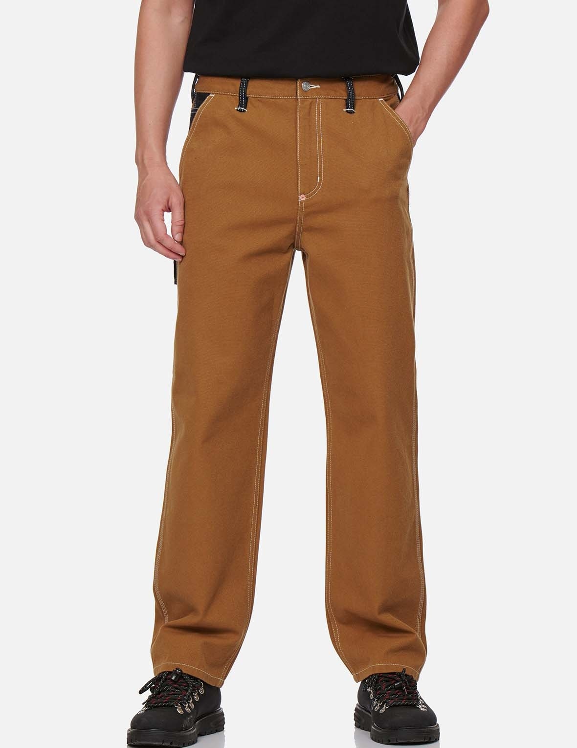 KAMON DENIM APPLIQUÉ WORKER PANTS - 4