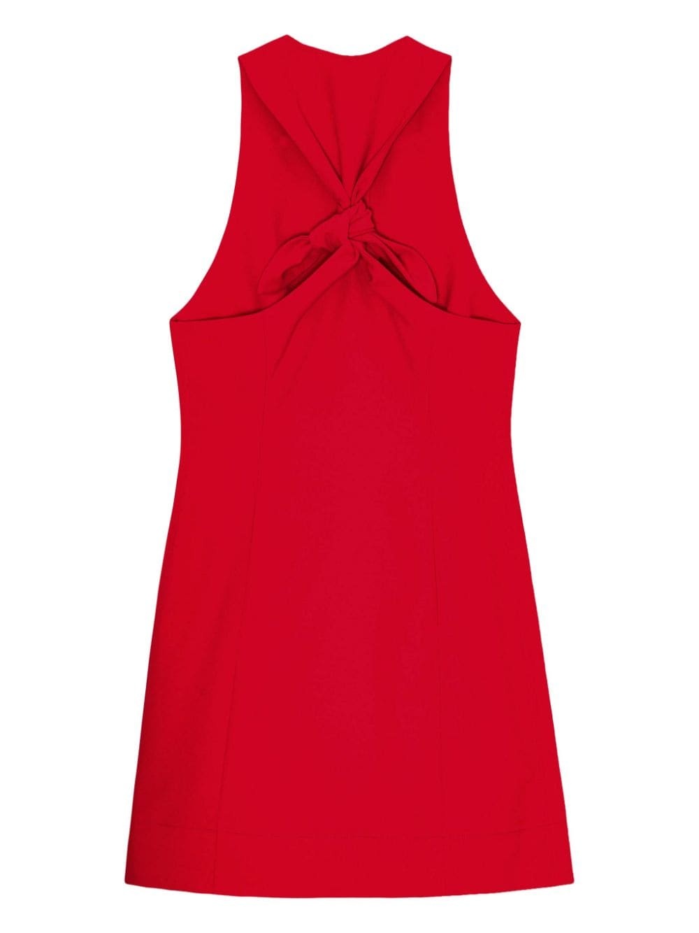 knot-detail button-up minidress - 6