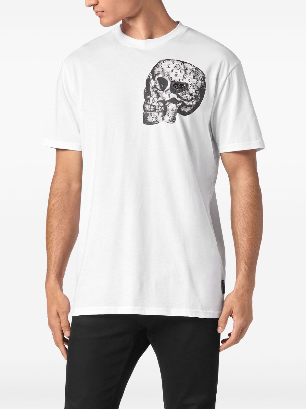 skull-print cotton T-shirt - 3