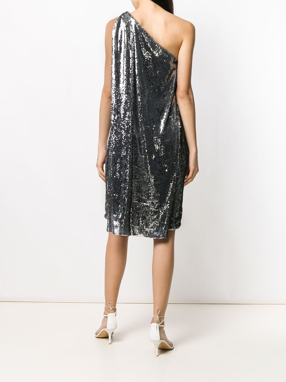 sequined one-shoulder dress - 4