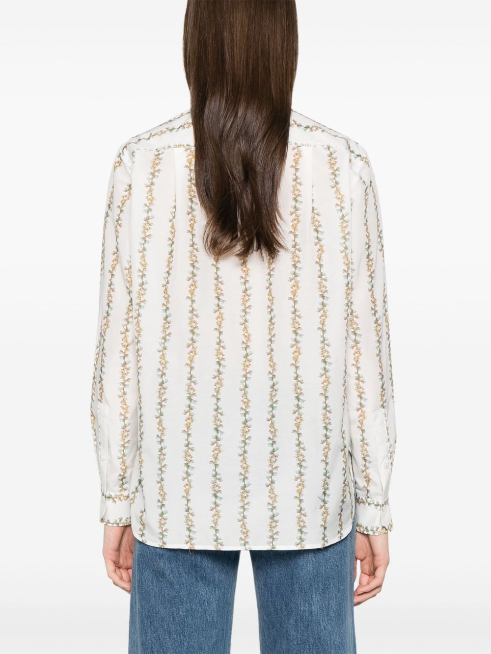 Inflorescence-print shirt - 4