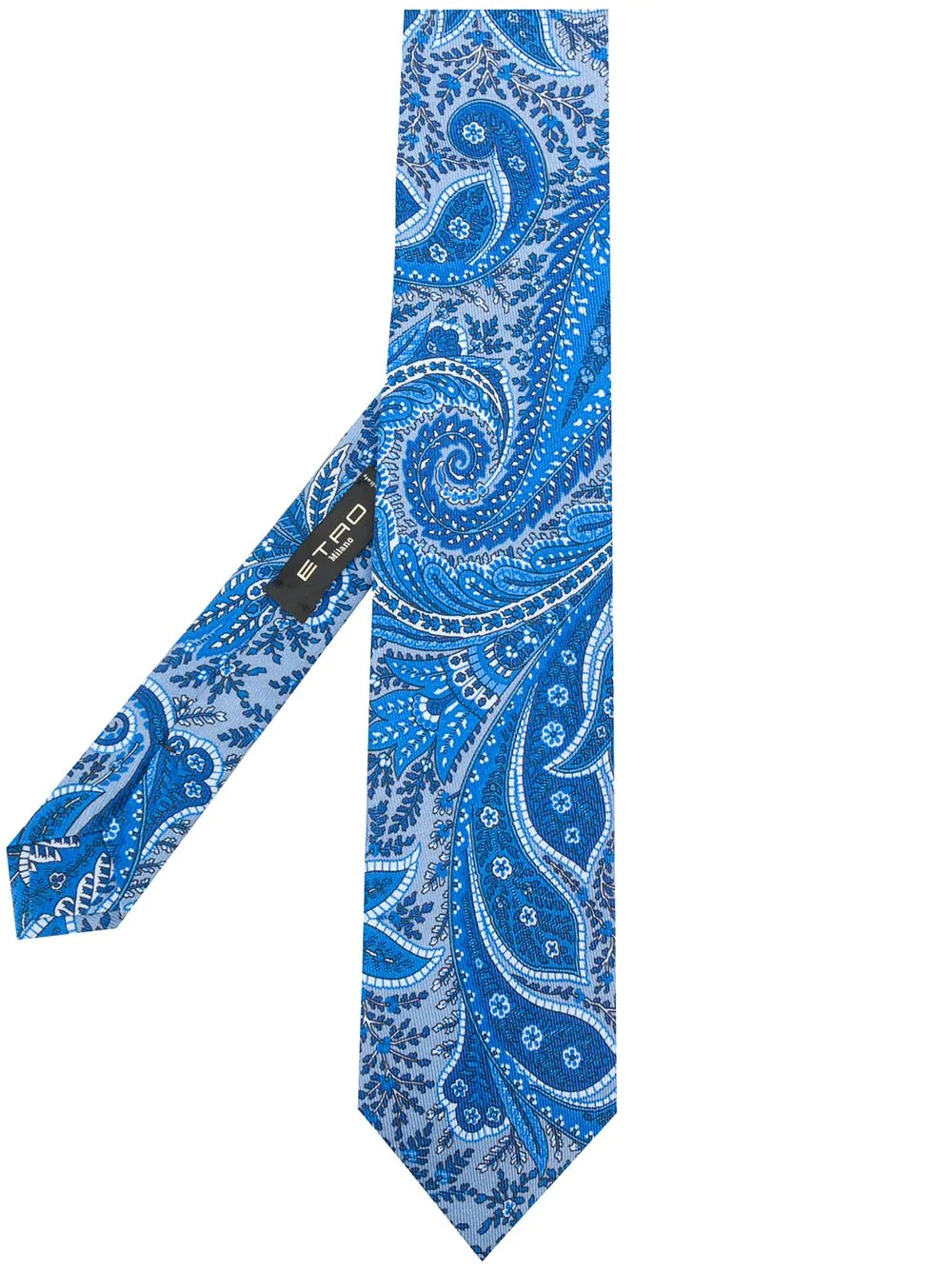 paisley-print silk tie - 1