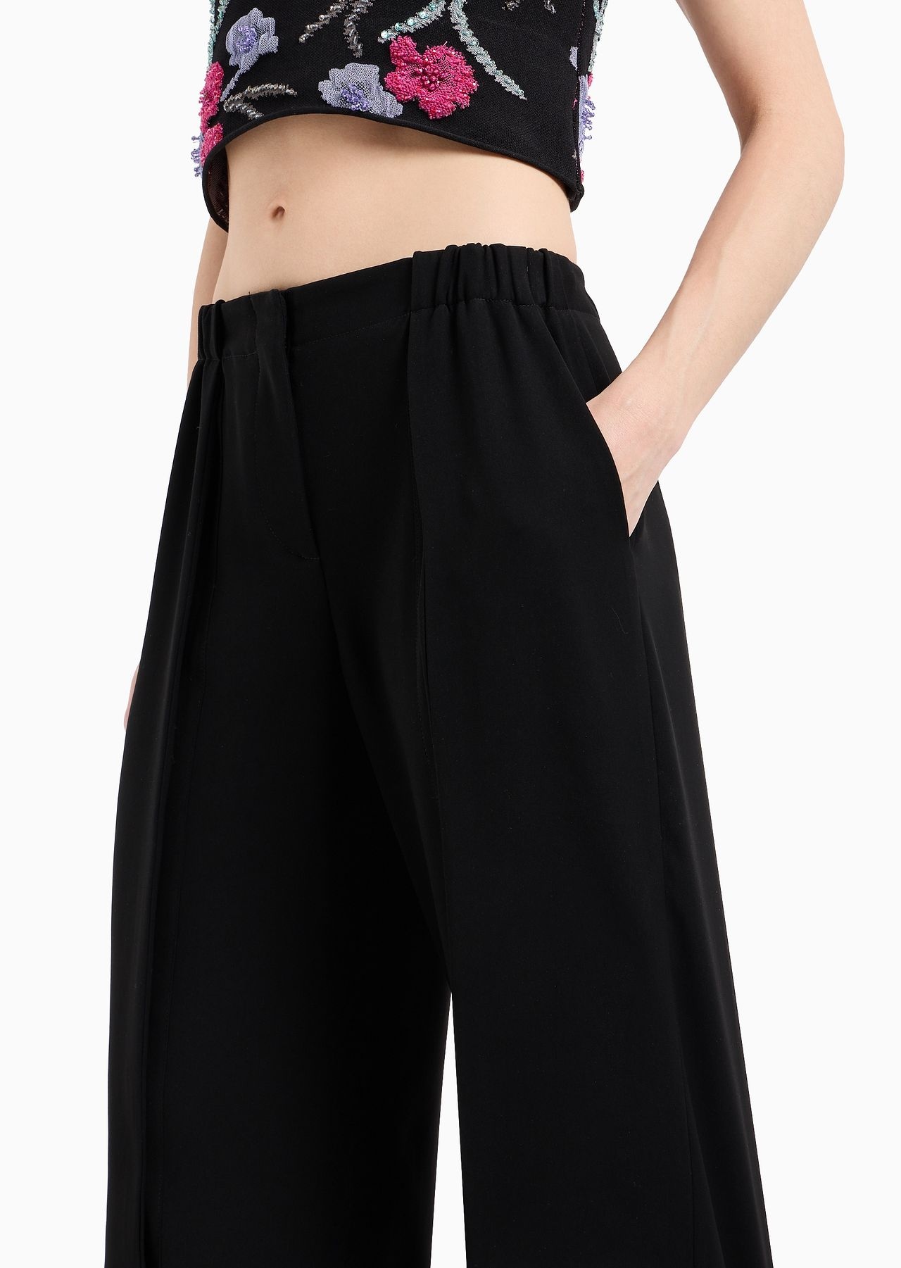 Soft, technical-cady trousers - 5