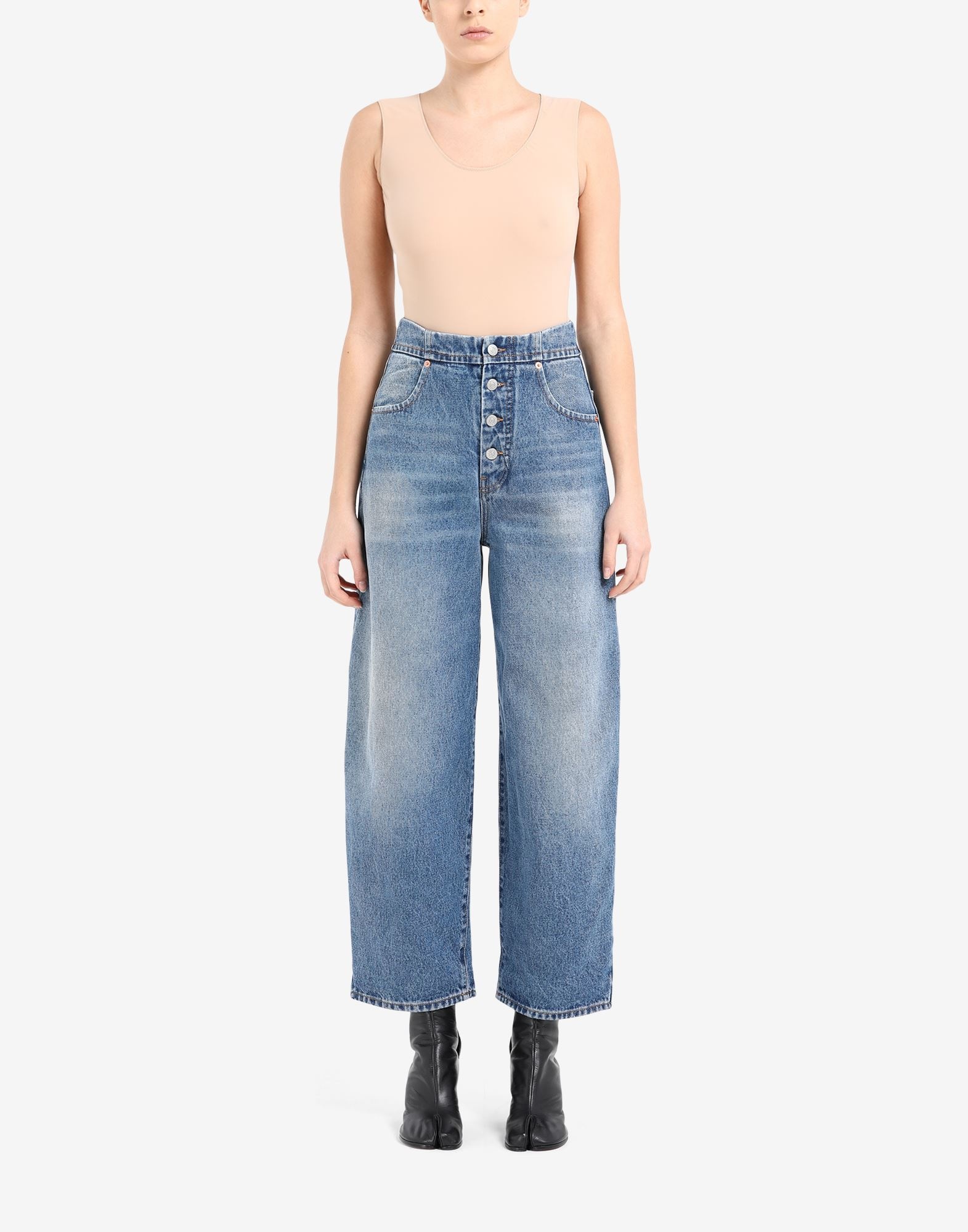 Vintage wash jeans - 2
