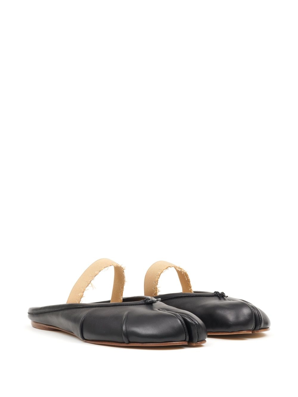 Tabi leather ballerina mules - 2