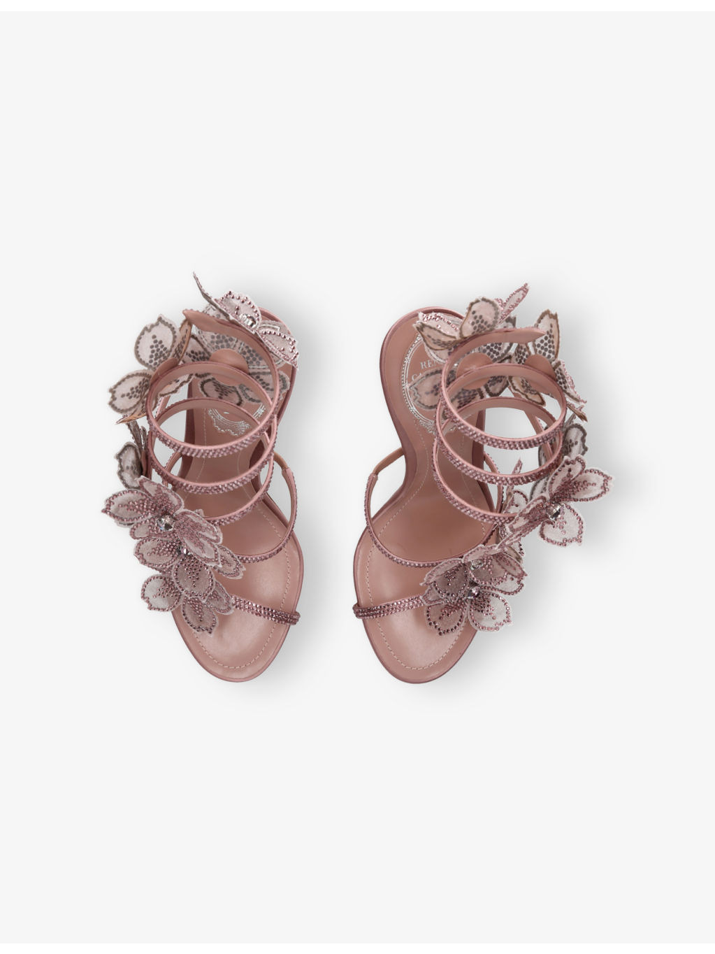 Floral Cleo 105 Satin Heeled Sandals - 2