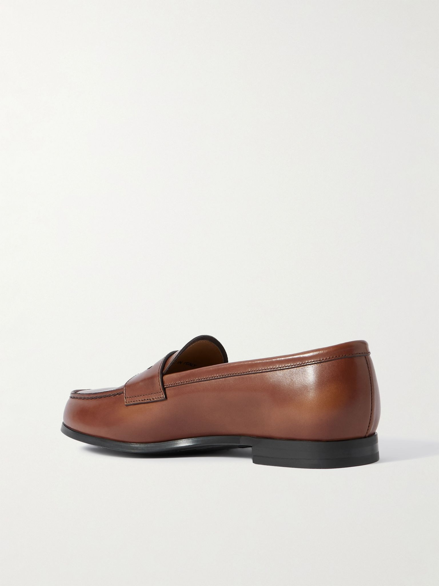 Natalie leather loafers Chocolate - 3