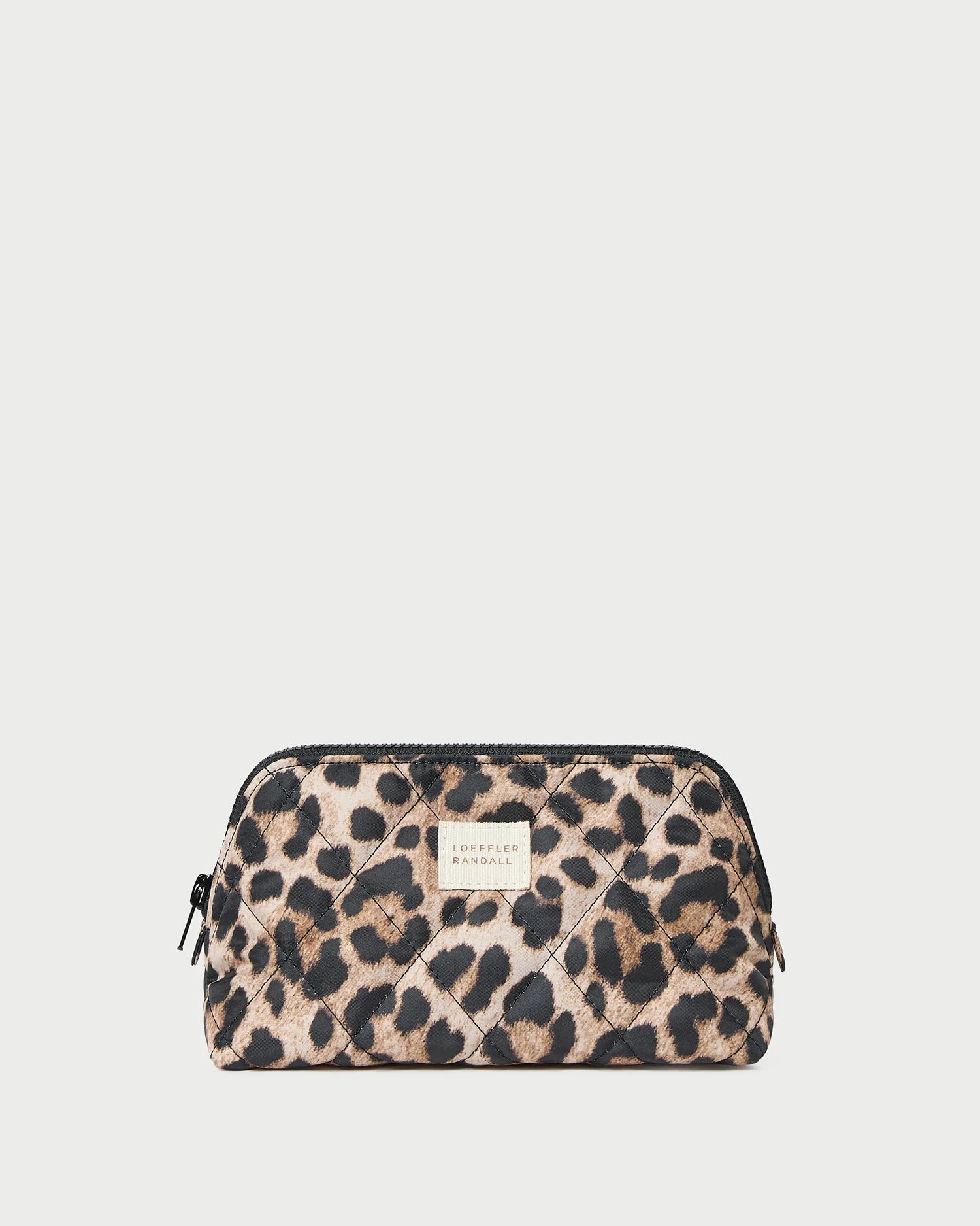 Georgette Brown/Leopard Mini Cosmetic Pouch - 1
