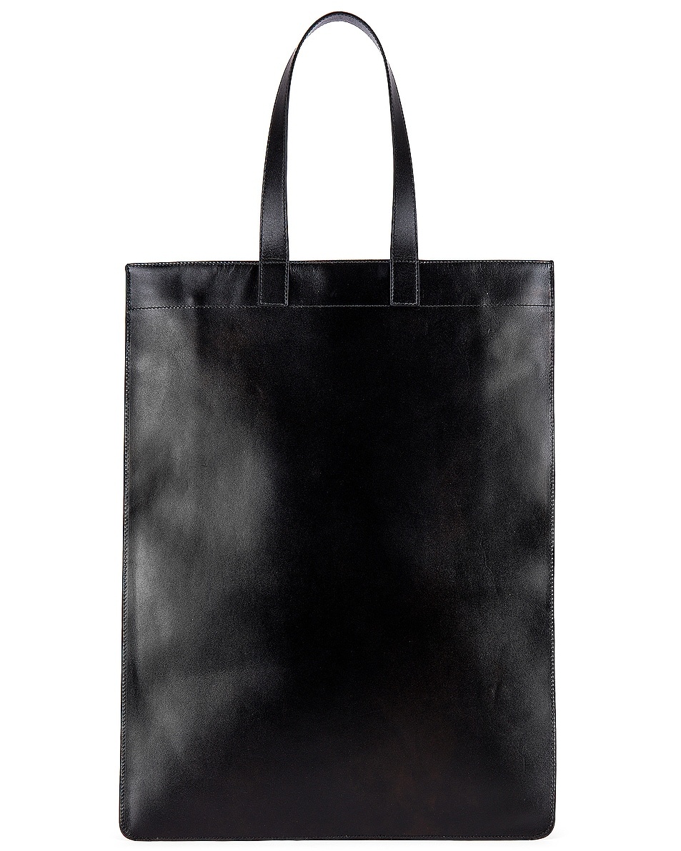 バッグ COMME des GARCONS LEATHER FLAP TOTE BAG Comme Des Garçons Leather Logo Tote Bag | Liberty