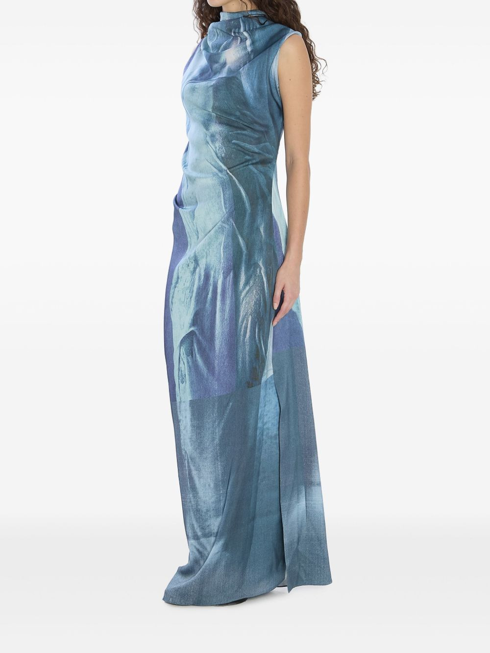 geometric-print maxi dress - 5