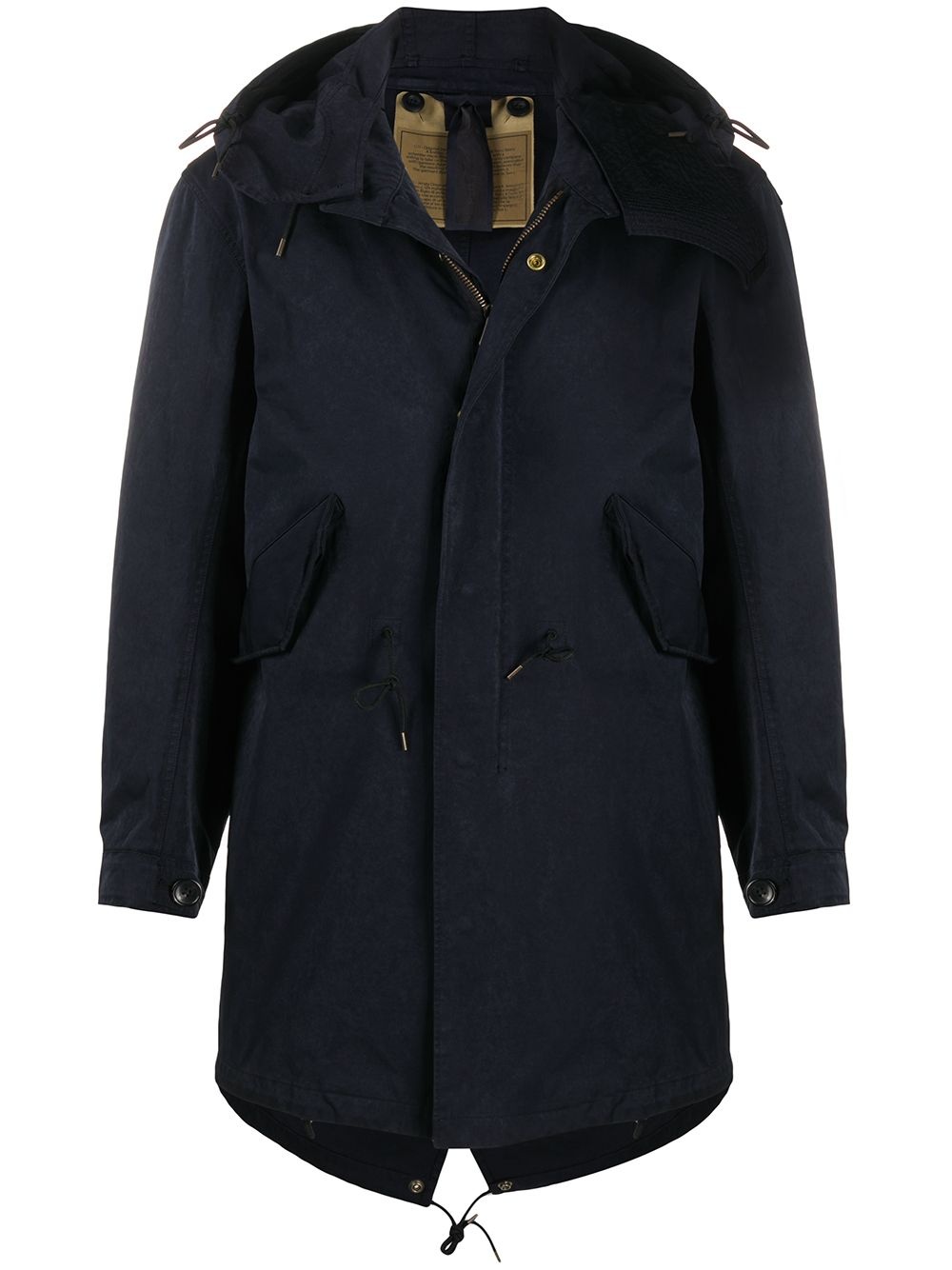 fishtail mid-length parka - 1