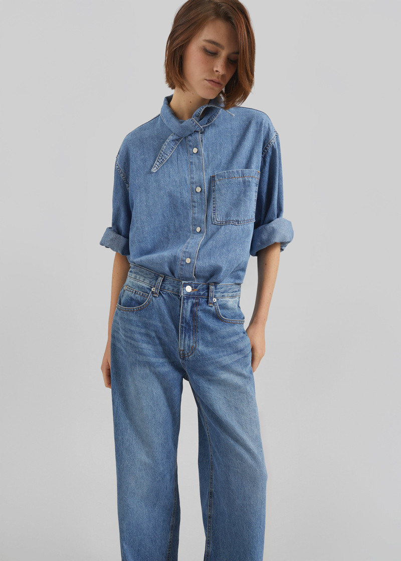 Varzy Denim Shirt - Medium Wash 6