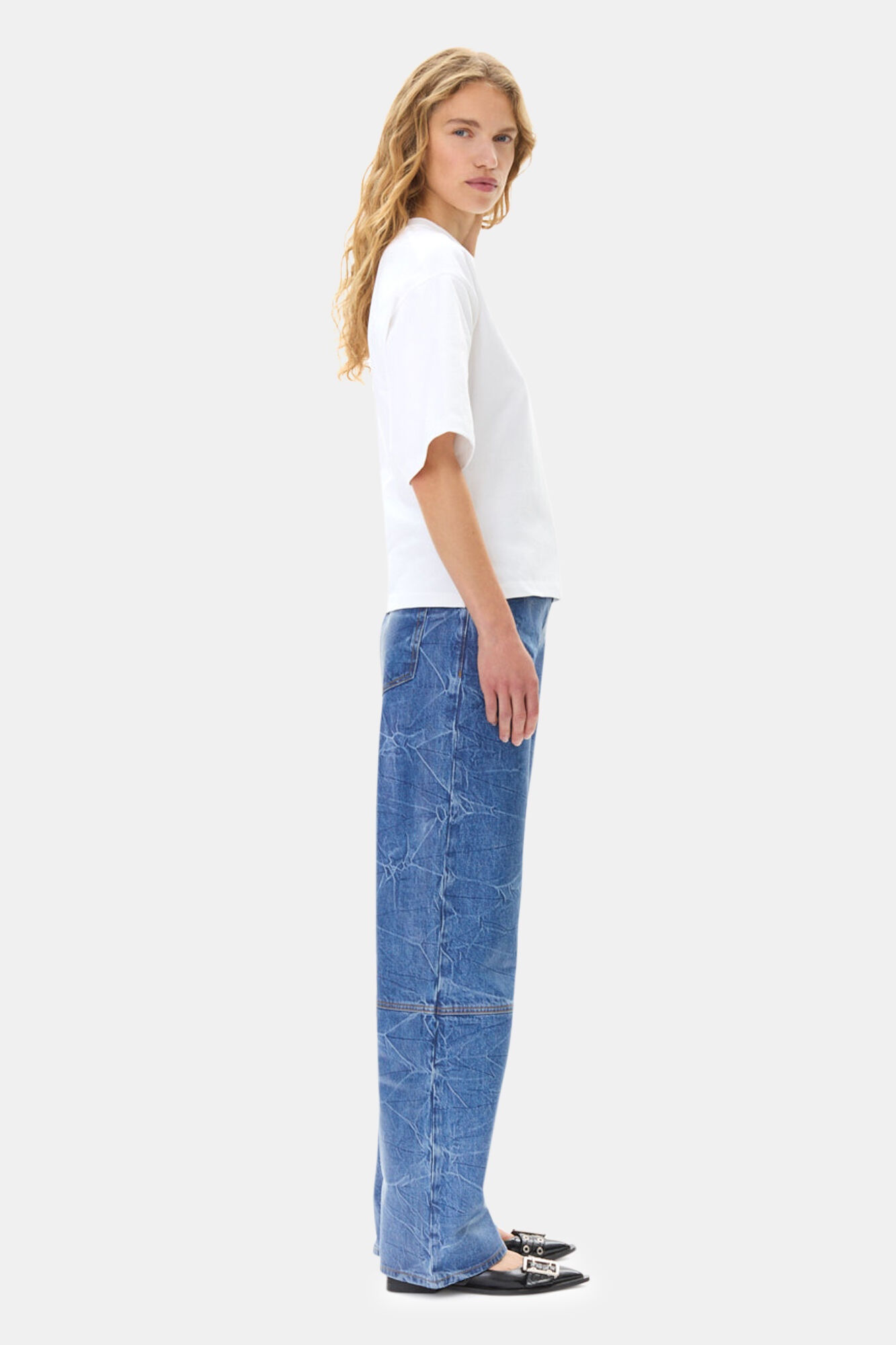 WHITE HEAVY COTTON T-SHIRT - 4