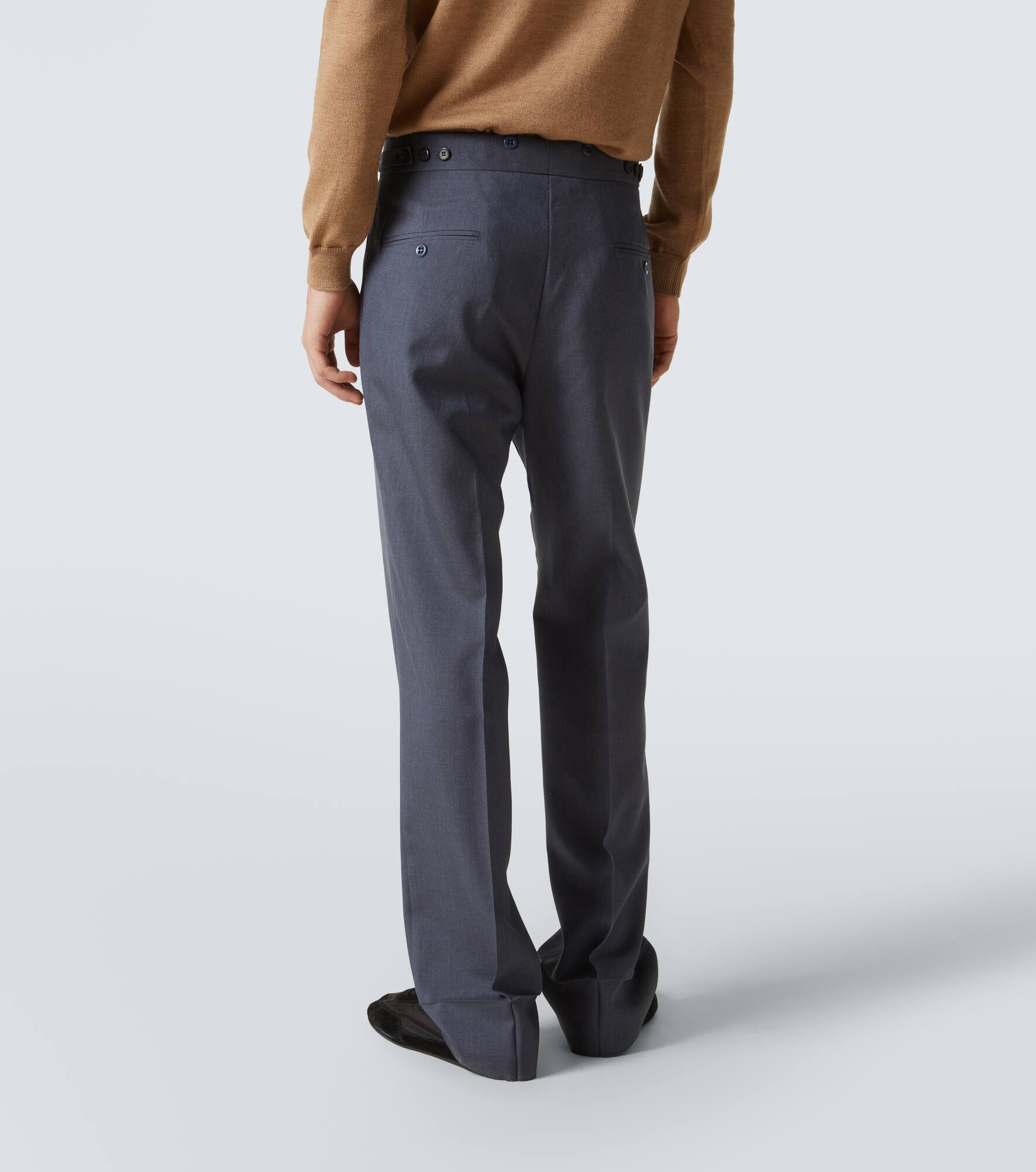 Mohair and silk straight pants - 4