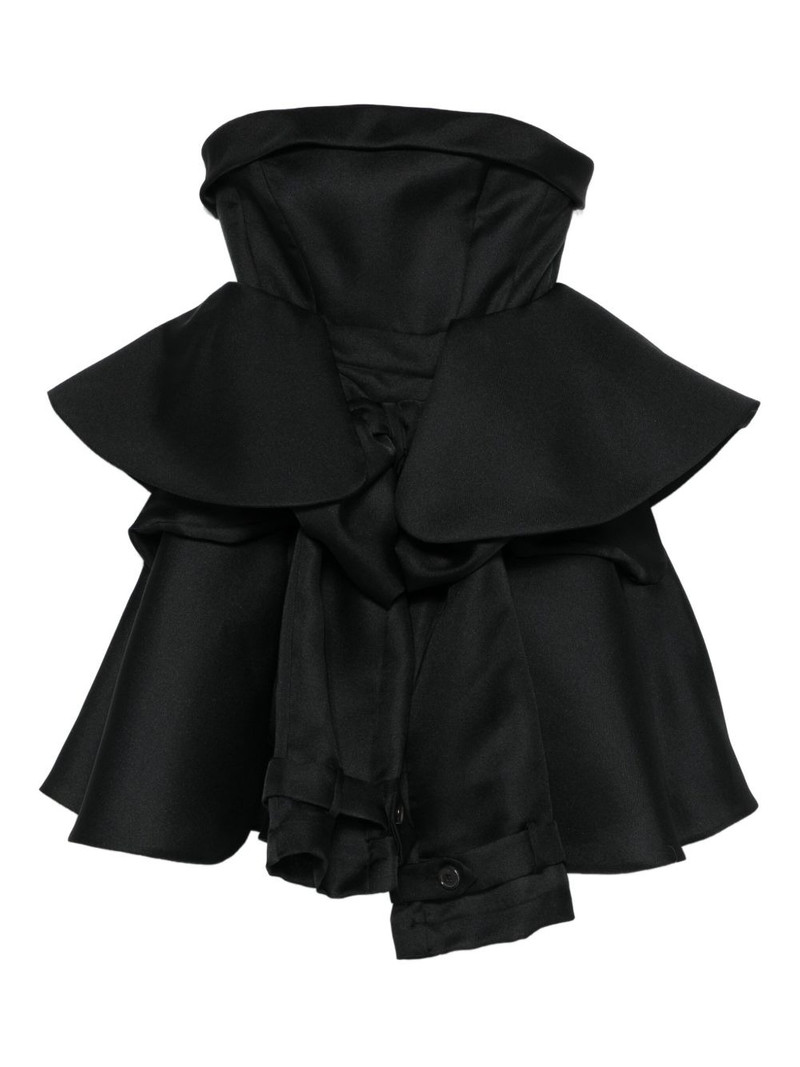 bow drape cocktail dress 1