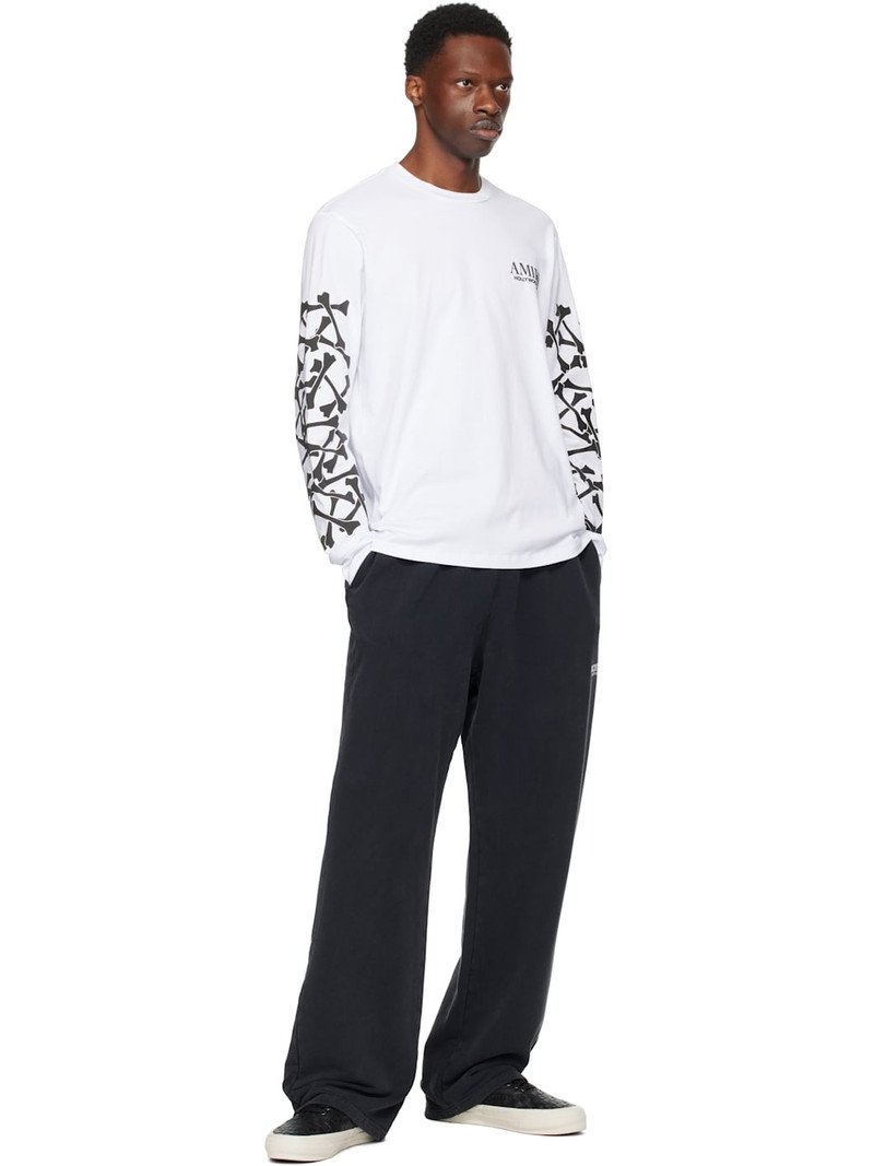 AMIRI White Bones Stacked Long Sleeve T-shirt outlook