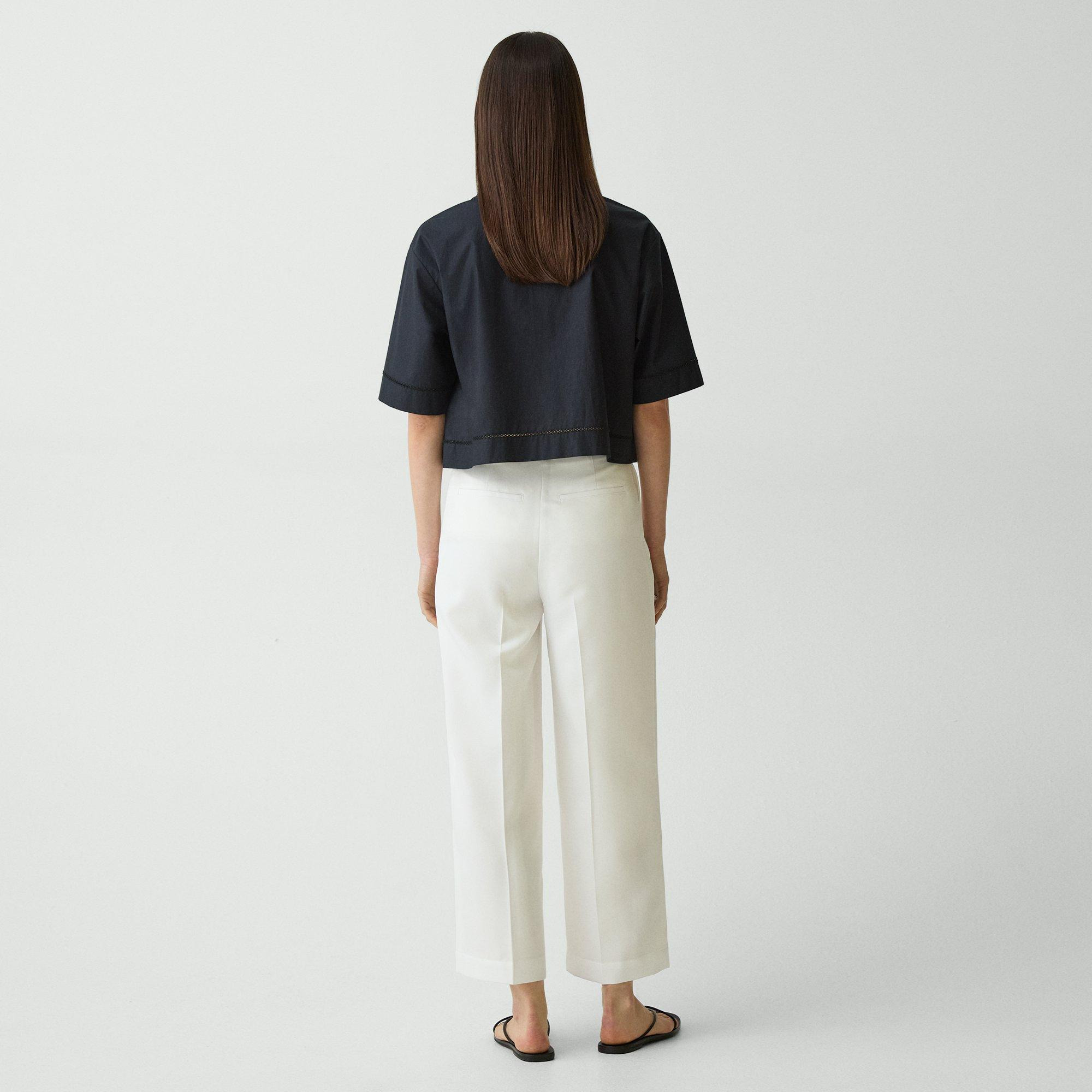Deep Pleat Pant in City Twill - 4