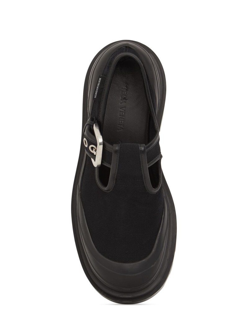 Bottega Veneta 70mm Trek canvas Mary-Jane shoes luisaviaroma