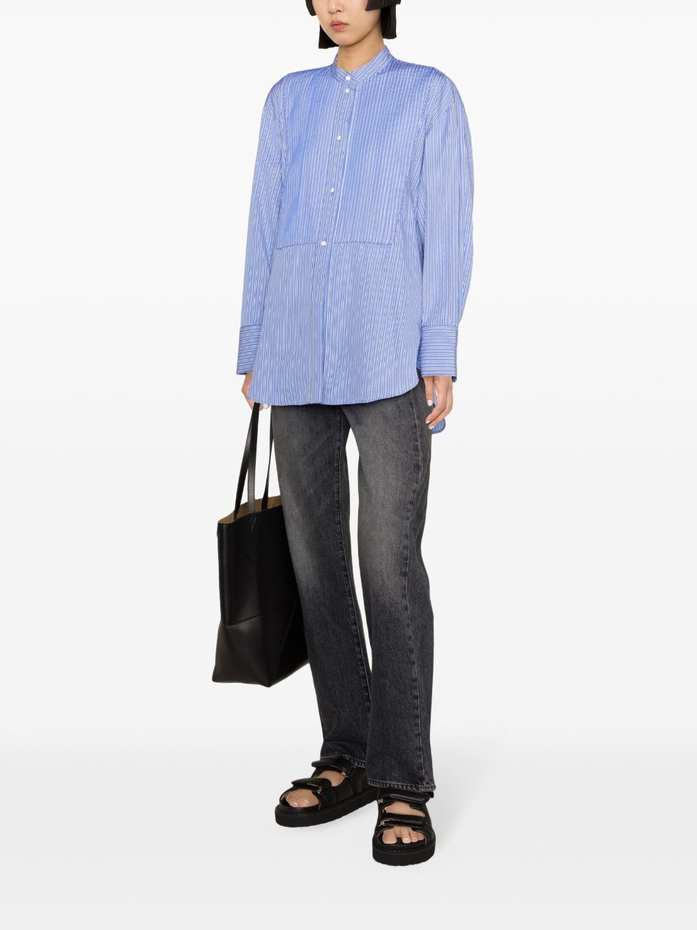 Ramsey pleated cotton shirt - 3