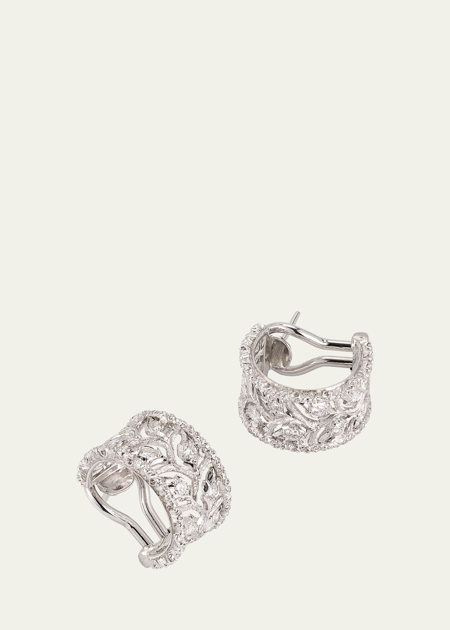 18K White Gold Hawaii Earrings with Opal, 7cm - 3