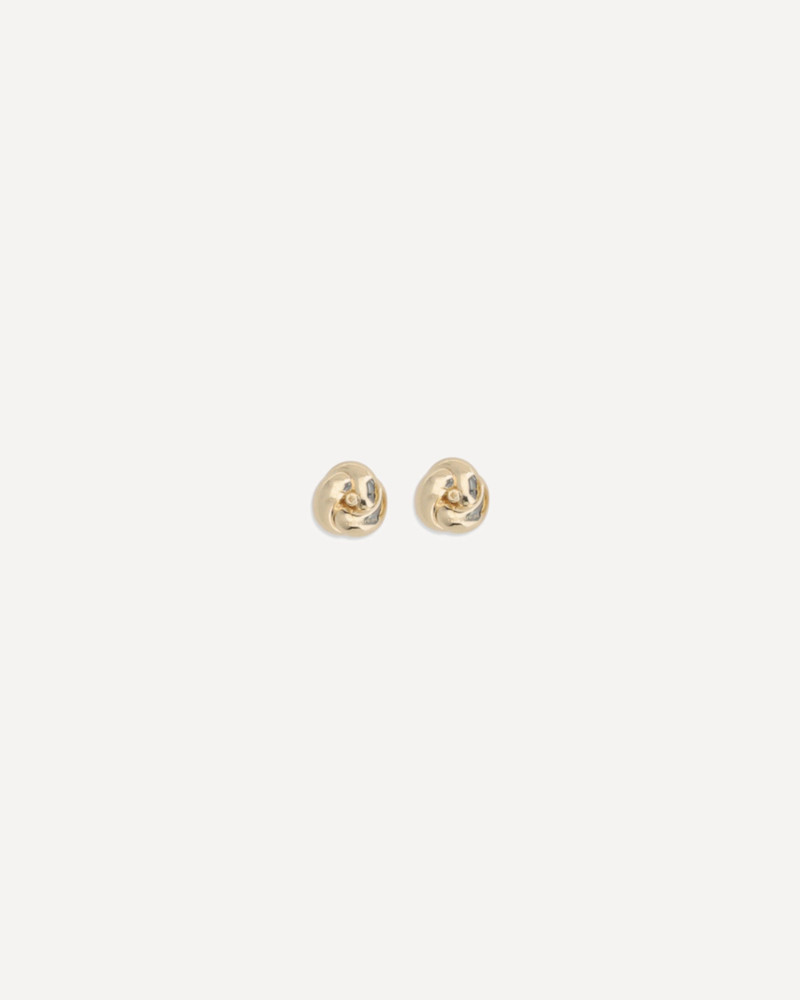 self-portrait Small gold drop knot Earrings outlook