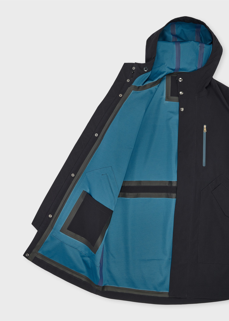 Navy Three-Layer Taped Seam Parka 4