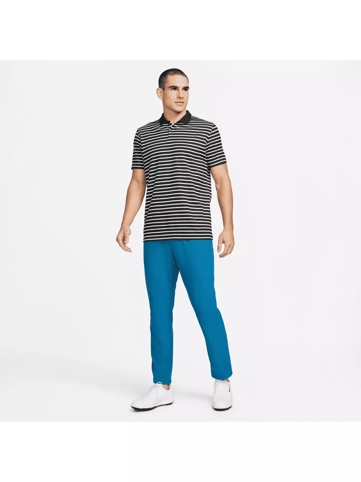 Men's Dri-FIT Victory Striped Golf Polo - Black - 4