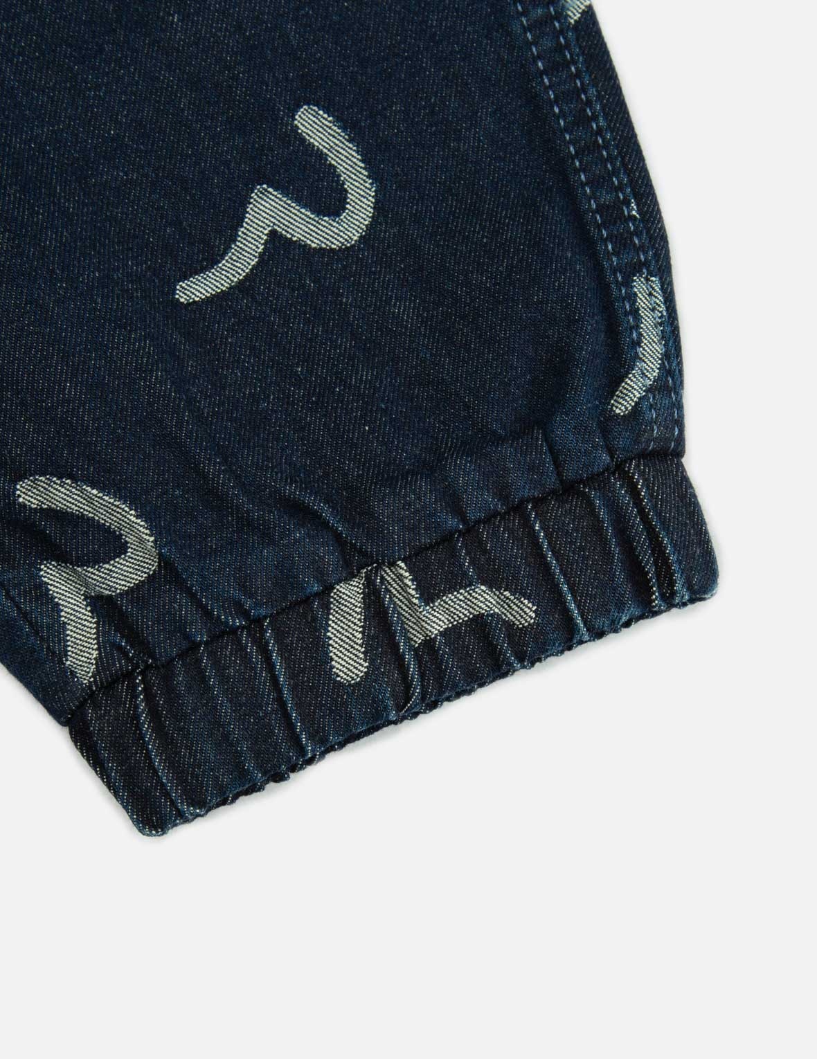 ALLOVER SEAGULL JACQUARD DENIM JOGGER PANTS - 8