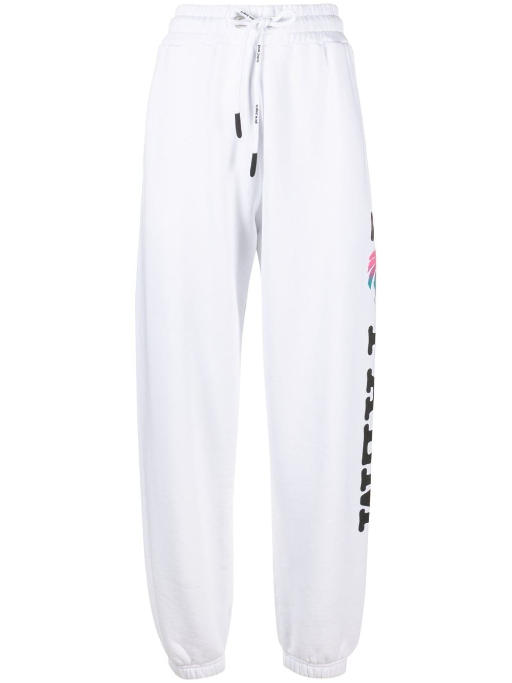 logo-print cotton track pants - 1