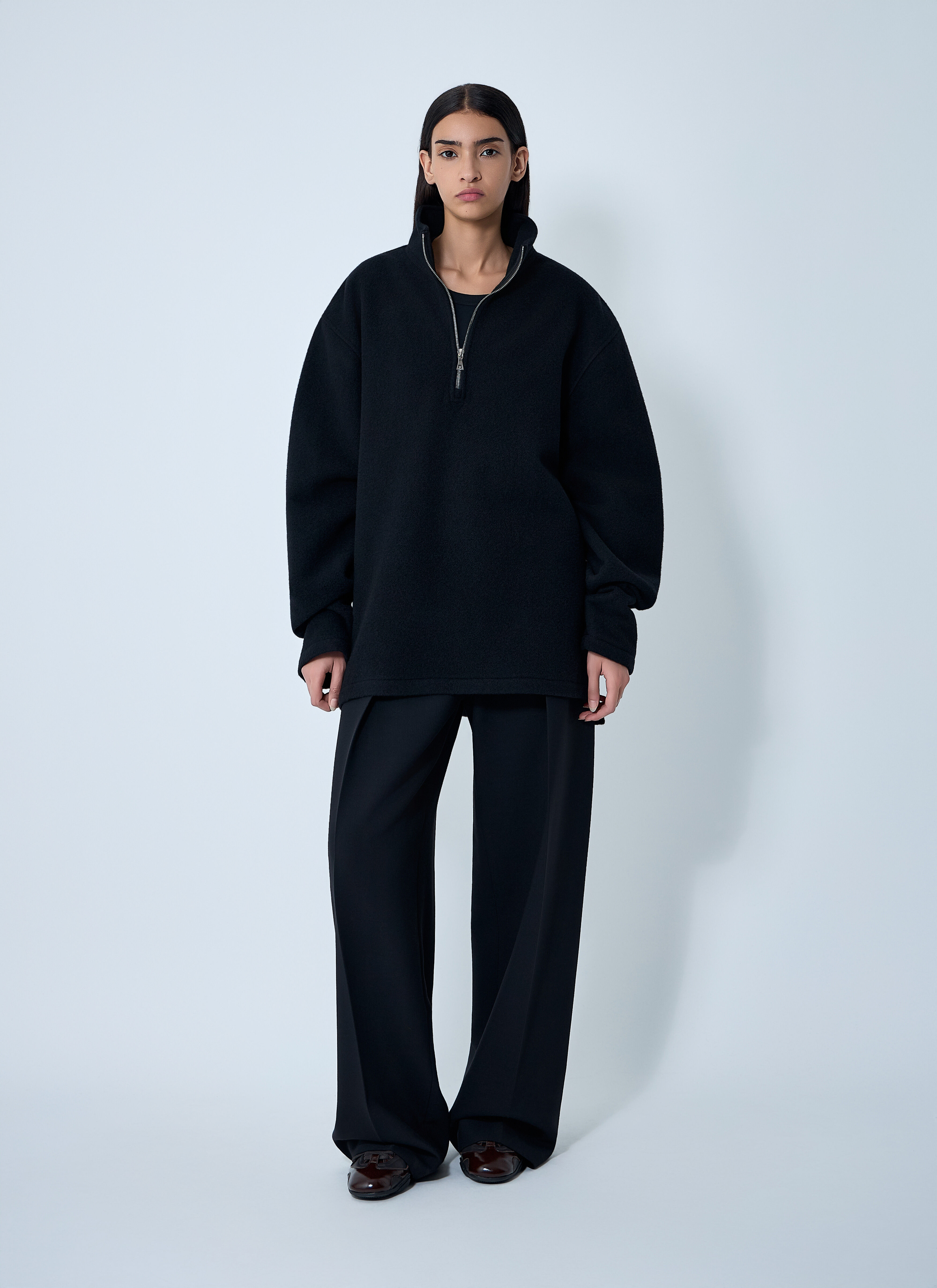 Zip-Up Fleece Sweatshirt - 2