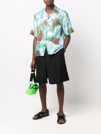 PHILIPP PLEIN pineapple print short-sleeve shirt outlook