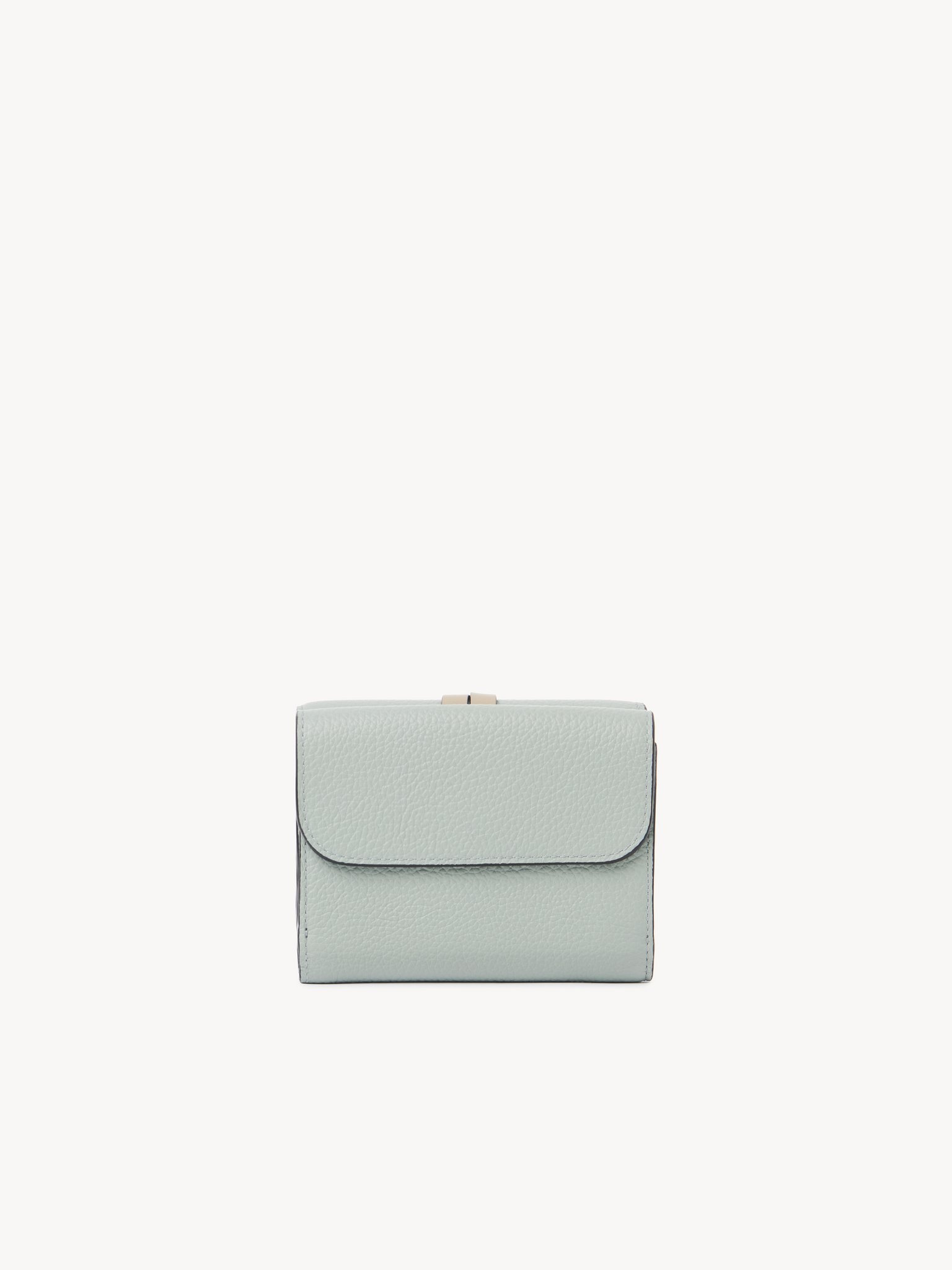 SMALL ALPHABET TRI-FOLD IN GRAINED LEATHER - 4