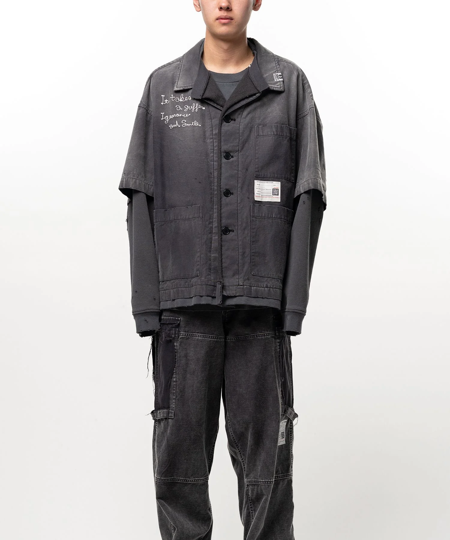 Pullover Layered Shirt - 1