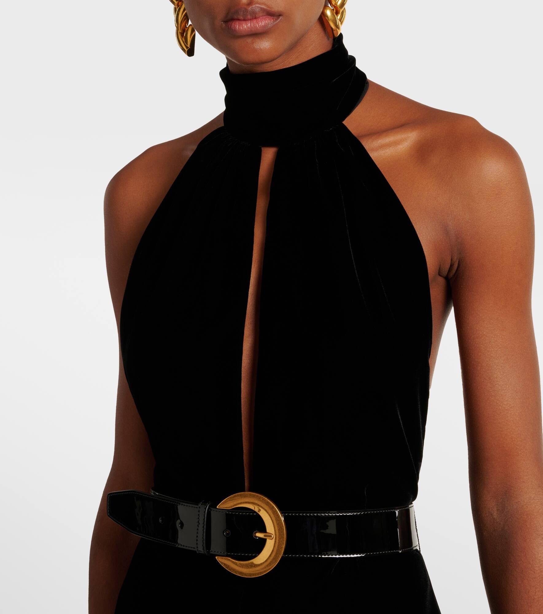 Velvet jumpsuit - 4