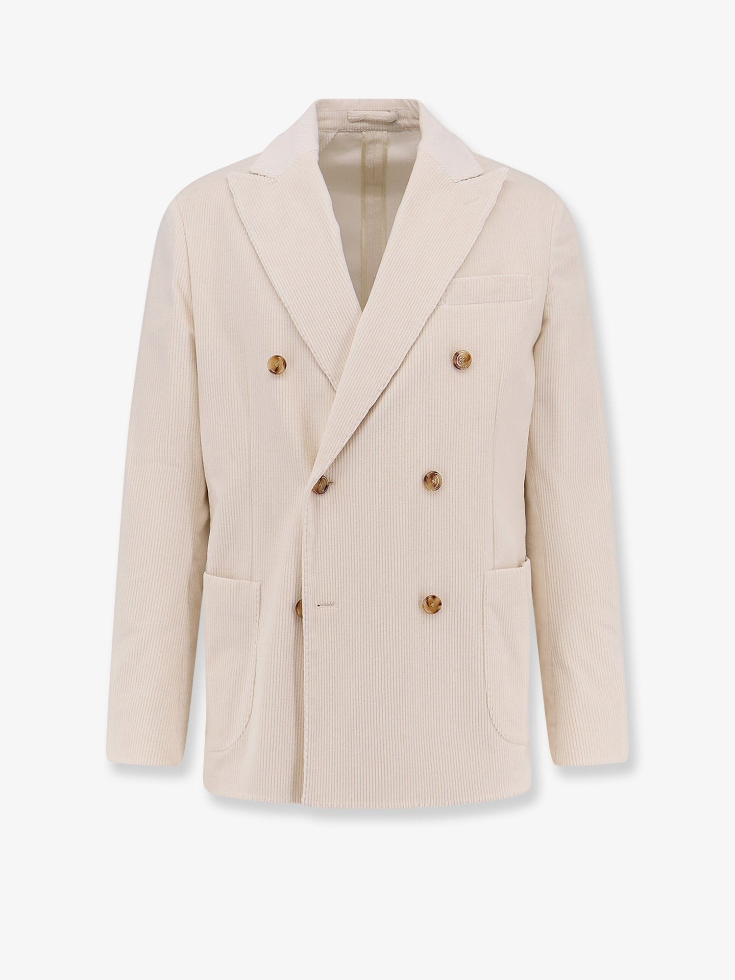 DOUBLE-BREASTED CORDUROY BLAZER - 1