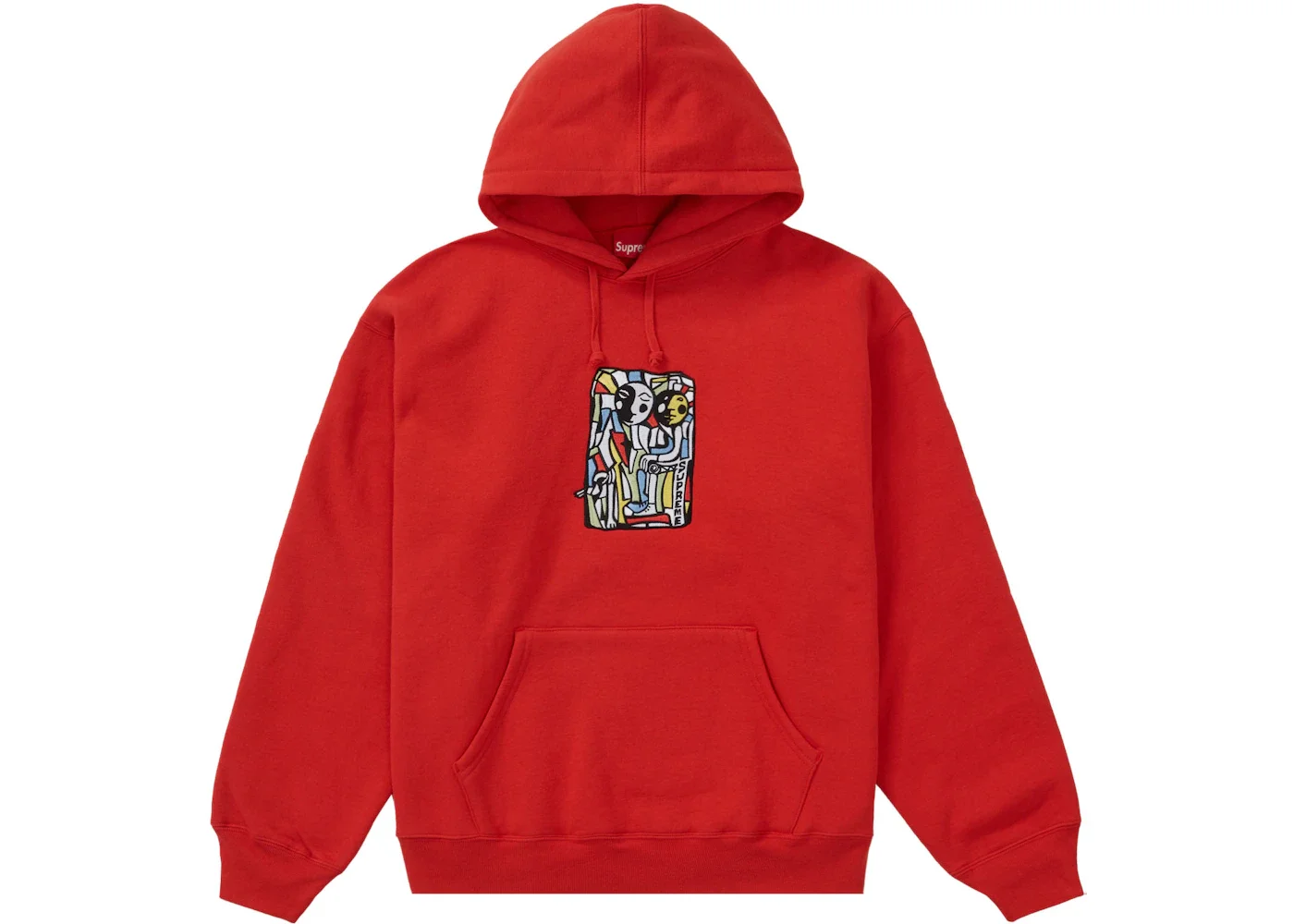 Supreme Neil Blender Mosaic Hooded Sweatshirt Burnt Red - 1