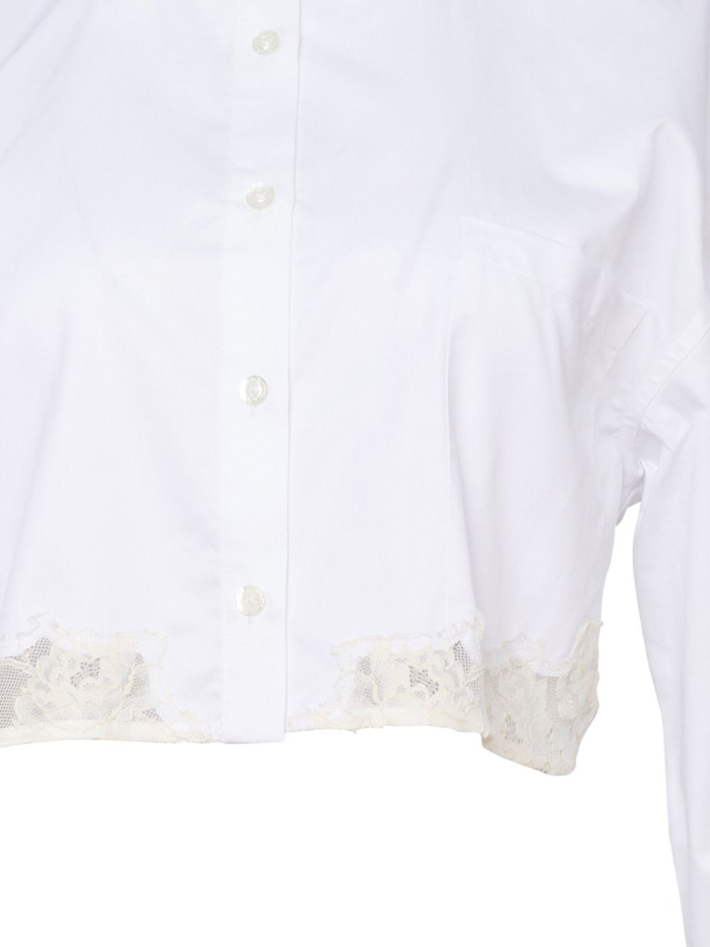 poplin cropped shirt - 2