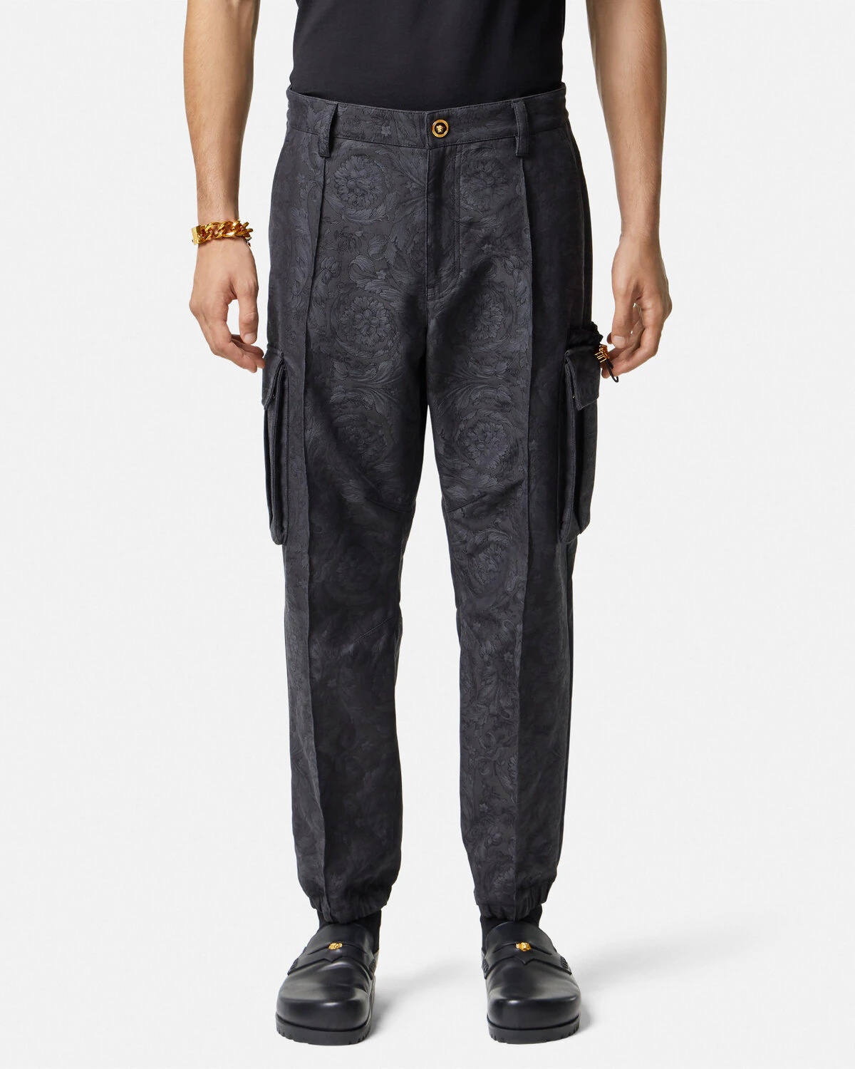 Barocco Jacquard Cargo Pants - 4
