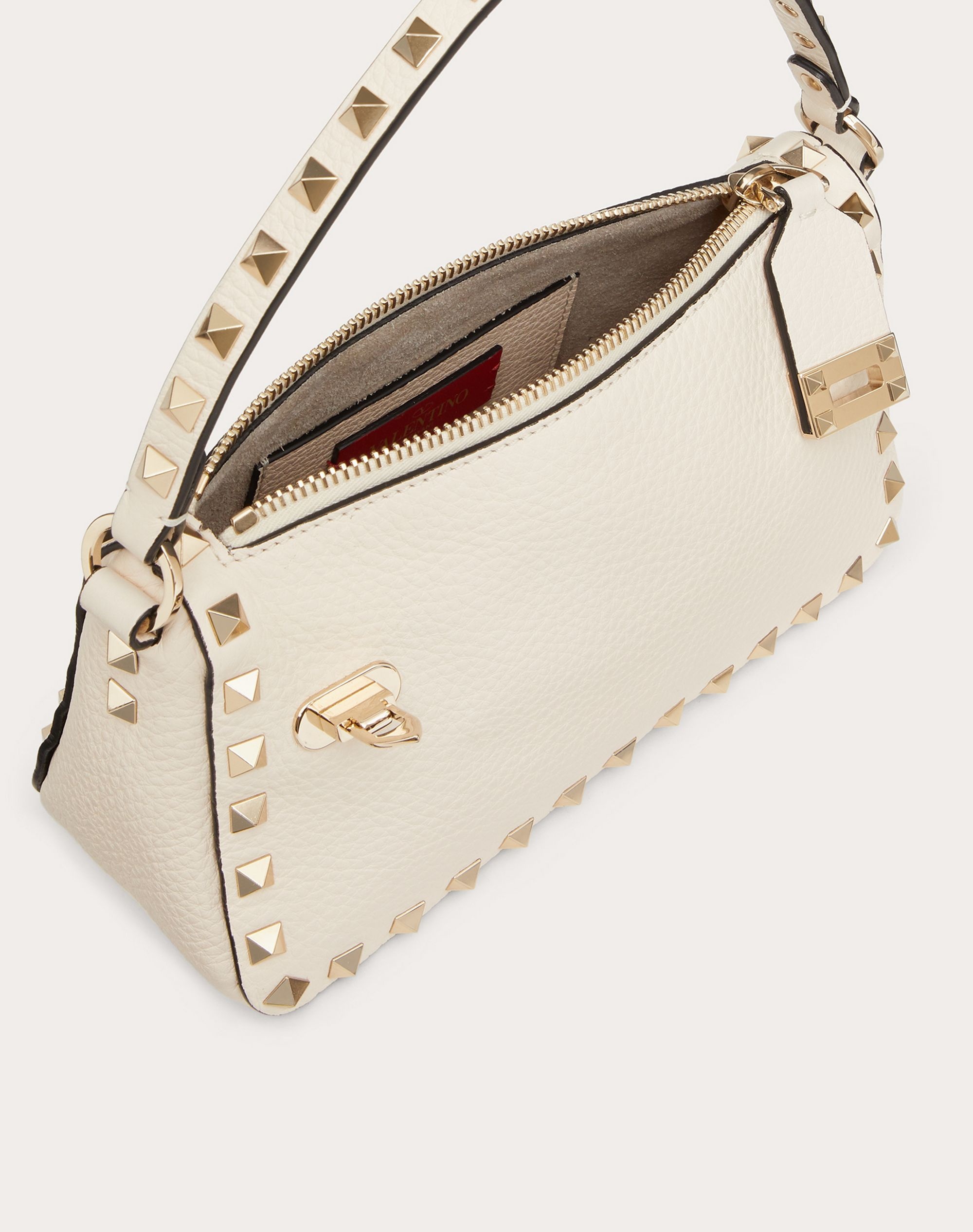 SMALL ROCKSTUD GRAINY CALFSKIN CROSSBODY BAG - 4