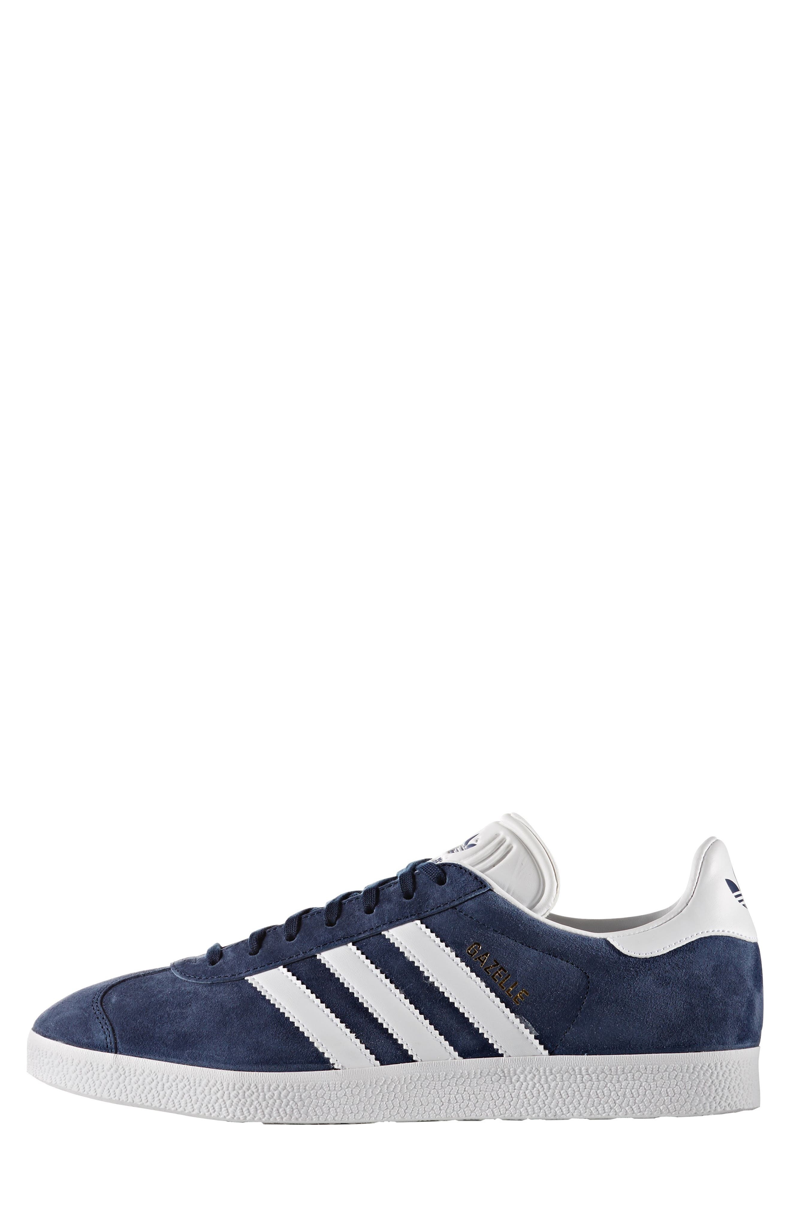 adidas Gazelle Sneaker in Collegiate Navy/white/gold Met at Nordstrom - 8