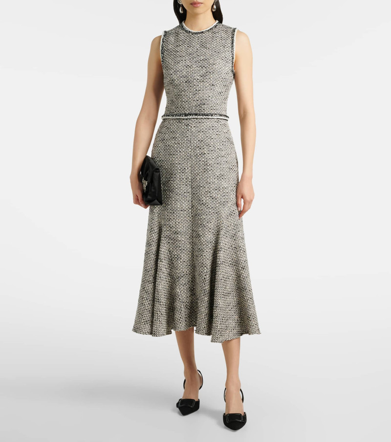 Safiyaa Andrea tweed midi dress outlook